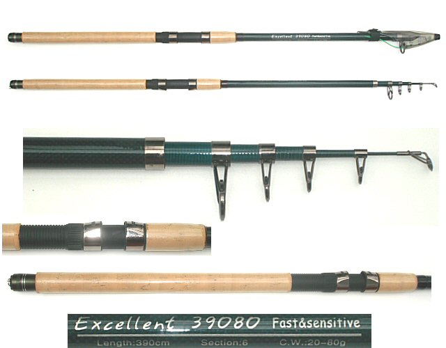 13ft Fishing rod, Telescopic carp rod