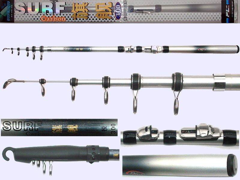 All Fishing Buy, 10 ft Telescopic Fishing Casting Rod, Japan Carbon, 10'  Bait-Casting Rod.