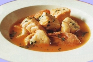 Baked Alaskan Pollock in Shrimp Soup Recipe