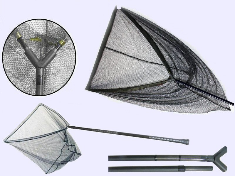 All Fishing Buy, Carp Fishing Landing Net, Japan Carbon handle, extends  from 90cm to 1.8m.