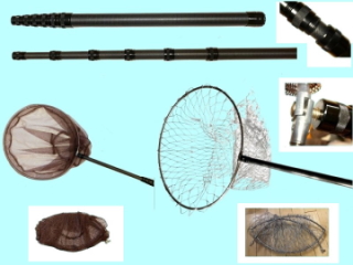 Fishing landing net - telescopic landing net