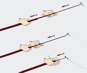 How to close telescopic Fishing rod