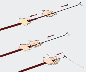 How to close telescopic Fishing rod