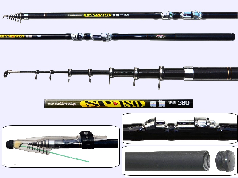 12ft 3.6m Telescopic Spinning Rod, Japan Carbon