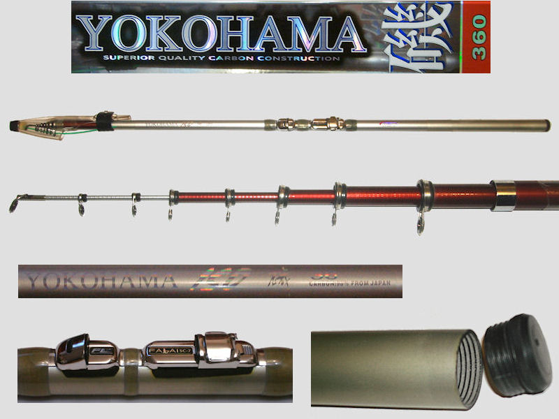12ft Telescopic Spinning Rod, Japan Carbon