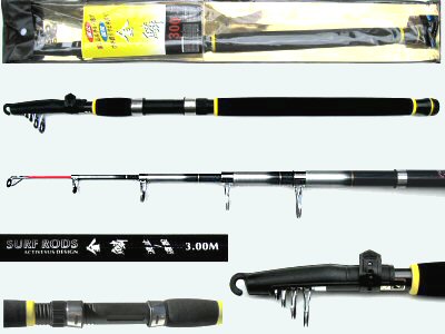 Telescopic surf fishing rod 10ft made of Japan Carbon